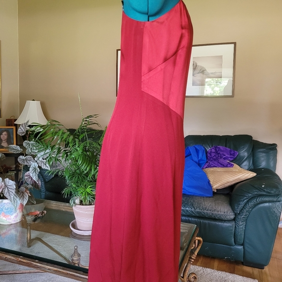 Zapa rust color evening dress with jacket size 8 - Picture 6 of 16